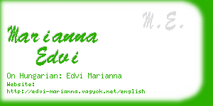 marianna edvi business card